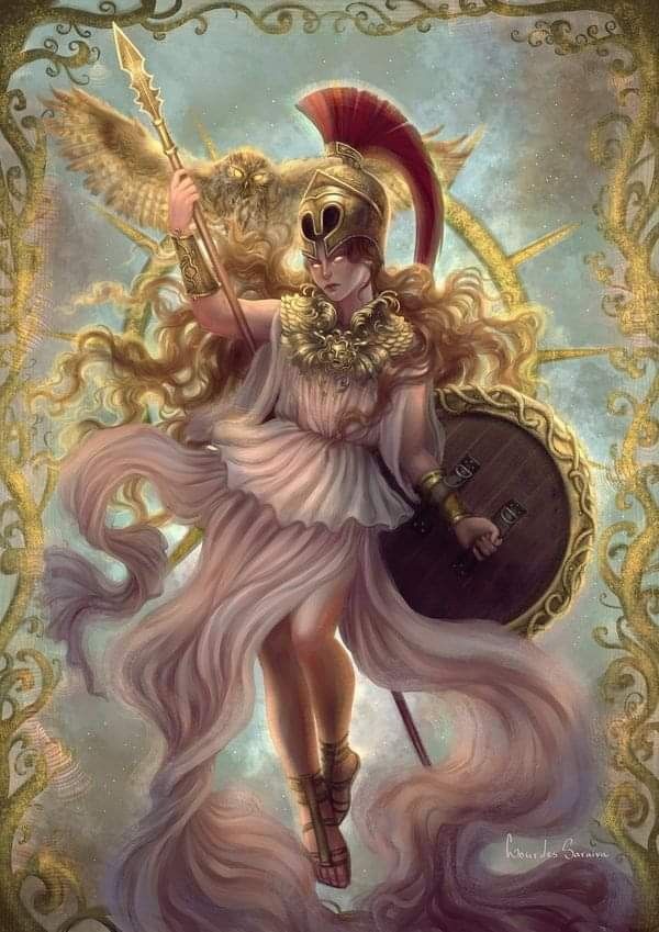 atenea diosa de la sabiduría y la guerra